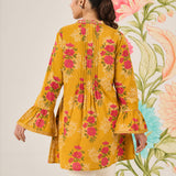 Elia Mustard Printed Cambric Tunic