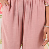 Yana Peach Mirrorwork A-line Co-ord Set