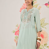 Yana Spa Mirrorwork A-line Co-ord Set