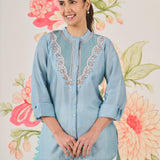 Rhea Spa Zari Embroidered Shirt