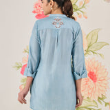 Rhea Spa Zari Embroidered Shirt