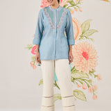 Rhea Spa Zari Embroidered Shirt