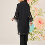 Gina Black Embroidered Co-ord Set