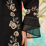 Gina Black Embroidered Co-ord Set