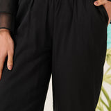 Gina Black Embroidered Co-ord Set