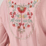 Vaara Nishat Pink Embroidered Suit Set with Dupatta