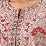 Vaara Nishat Pink Embroidered Suit Set with Dupatta