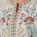 Vaara Nishat Sky Blue Embroidered Suit Set with Dupatta