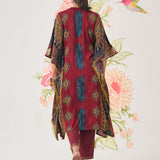 Chhavi Maroon Printed Kaftan Set