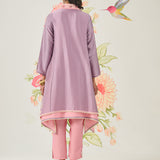 Vaara Ishq Lavender Embroidered A-line Kurta Set