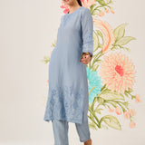 Shaivya Spa Embroidered Suit Set with Dupatta