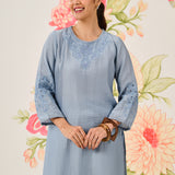 Shaivya Spa Embroidered Suit Set with Dupatta