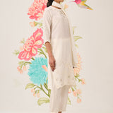 Shaivya Ivory Embroidered Suit Set with Dupatta