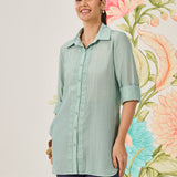 Camille Spa Self-Embroidered Shirt