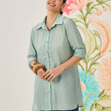 Camille Spa Self-Embroidered Shirt