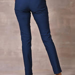 Skin-Fit Navy Blue Jeggings - Lakshita