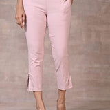 Pink Pant with Elastic Waist Band - Lakshita
