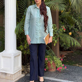 Camille Spa Self-Embroidered Shirt
