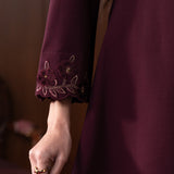 Arisha Maroon Embroidered Co-ord Set