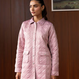Vaila Pink Quilted Jacket