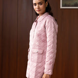 Vaila Pink Quilted Jacket