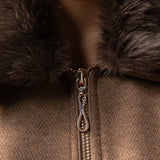 Ashby Gold Fur-collar Jacket