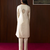 Sahira Ivory Embroidered Wool Kurta Set