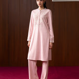 Mehreen Pink Embroidered Wool Co-ord Set