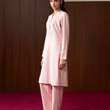 Mehreen Pink Embroidered Wool Co-ord Set