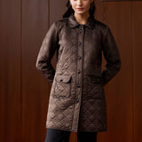 Vaila Brown Quilted Jacket