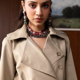 Neve Tan A-line Coat