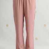 Zoya Dusky Pink Zari Embroidered A-Line Suit Set