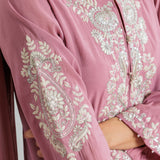 Kiara Blush Pink Embroidered Suit Set