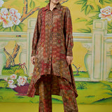 Aavya Olive Green Printed Co-ord Set