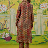 Aavya Olive Green Printed Co-ord Set