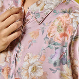 Eshara Frosty Pink Floral Printed Shirt