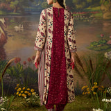 Lavanya Maroon Printed Viscose Panelled A-line Suit Set with Dupatta