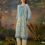 Suhana Spa Floral Printed Georgette Straight Suit Set with Dupatta