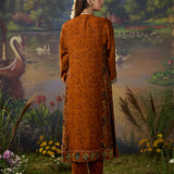 Rukhsar Mustard Printed Viscose Suit Set with Dupatta