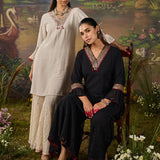 Afra Ivory Embroidered Co-ord Set