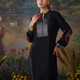 Reet Black Mirrorwork Tunic
