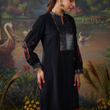 Reet Black Mirrorwork Tunic