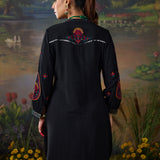 Reet Black Mirrorwork Tunic