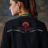 Reet Black Mirrorwork Tunic