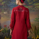 Reet Red Mirrorwork Tunic