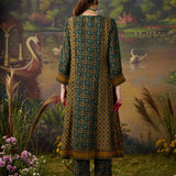 Vedika Green Traditional Printed Viscose Co-ord Set