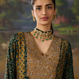 Vedika Green Traditional Printed Viscose Co-ord Set