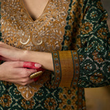 Vedika Green Traditional Printed Viscose Co-ord Set