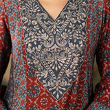 Vedika Rust Traditional Printed Viscose Co-ord Set