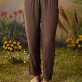 Naqsh Brown Printed Shantoon Embellished Straight Kurta Set